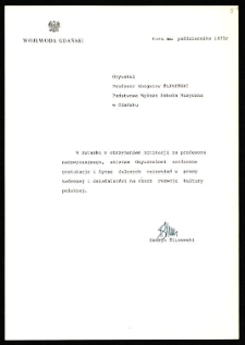 Gratulacje i życzenia z okazji nadania Zbigniewowi Śliwińskiemu tytuł&oacute;w profesorskich