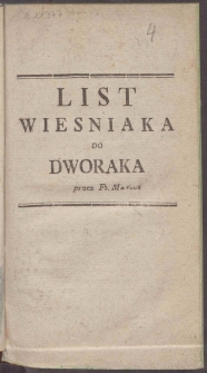 List Wiesniaka Do Dworaka