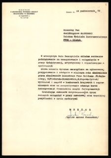 Uznania, podziękowania i nagrody rektorskie dla Zbigniewa Śliwińskiego