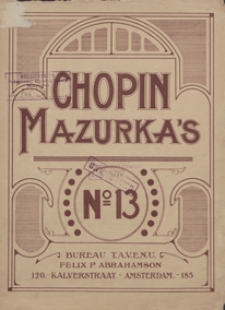 Mazurka F-dur : op.68, No 3 : [fur Pianoforte]