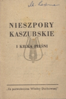 Nieszpory kaszubskie i kilka pieśni