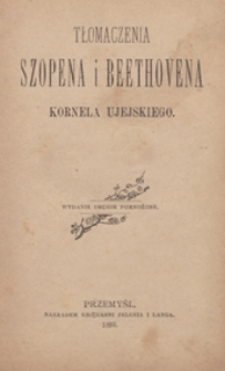 Tłomaczenia Szopena i Beethovena. Wyd.2 pomnożone