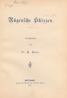 Rügensche Skizzen