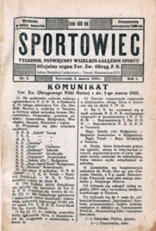 Sportowiec, 1923, nr 2