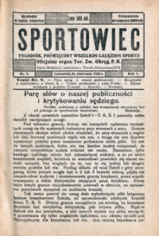 Sportowiec, 1923, nr 9