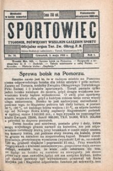 Sportowiec, 1923, nr 10