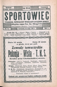Sportowiec, 1923, nr 11