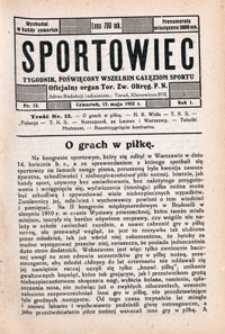 Sportowiec, 1923, nr 12