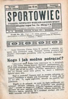 Sportowiec, 1923, nr 13