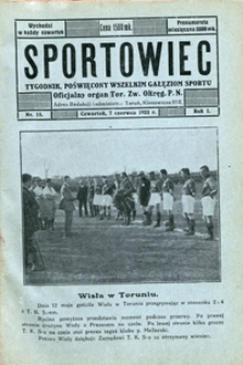 Sportowiec, 1923, nr 15