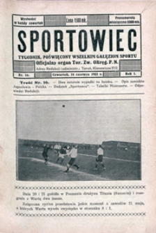 Sportowiec, 1923, nr 16