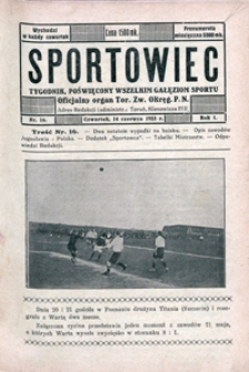 Sportowiec, 1923, nr 16