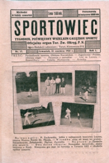 Sportowiec, 1923, nr 17