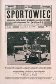 Sportowiec, 1923, nr 22