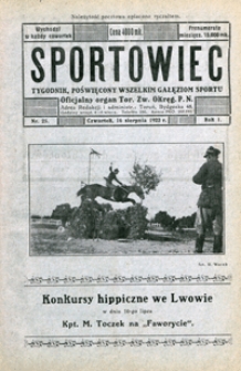 Sportowiec, 1923, nr 25