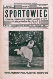 Sportowiec, 1923, nr 27