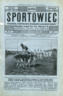 Sportowiec, 1923, nr 29