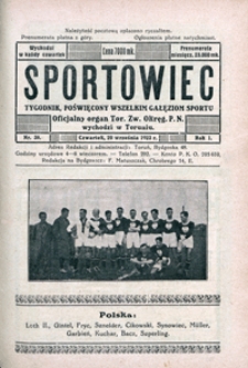 Sportowiec, 1923, nr 30
