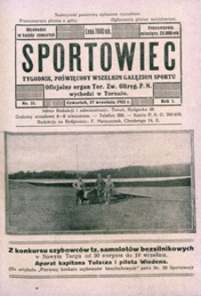 Sportowiec, 1923, nr 31