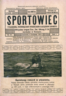 Sportowiec, 1923, nr 37