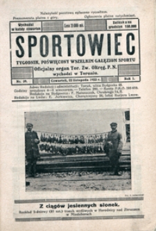 Sportowiec, 1923, nr 39