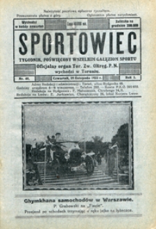 Sportowiec, 1923, nr 40