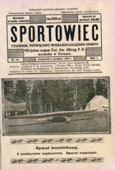 Sportowiec, 1923, nr 41