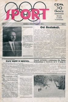 Sport, 1930, nr 1