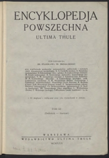 Encyklopedja powszechna Ultima Thule, T.3 , Delbrück - Garnier
