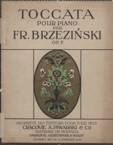 Toccata : pour piano : op. 7