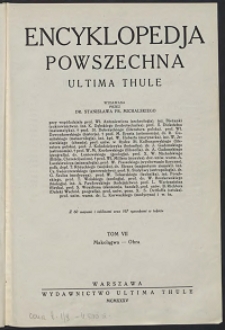 Encyklopedja powszechna Ultima Thule, T.7 , Makolągwa - Obra