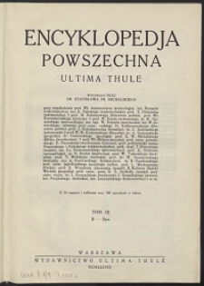 Encyklopedja powszechna Ultima Thule, T.9 , S - Spa
