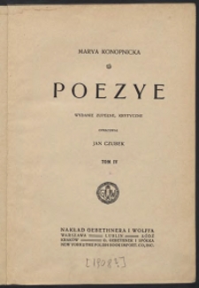 Poezye. Wydanie zupełne krytyczne, T.4