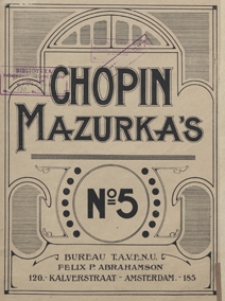 Mazurka B-dur : op.17, No 1 : [fur Pianoforte]