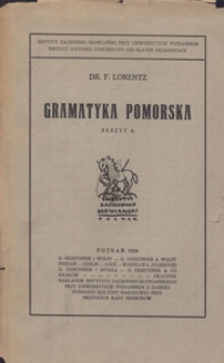 Gramatyka Pomorska, z. 4
