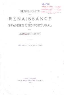 Geschichte der Renaissance in Spanien und Portugal