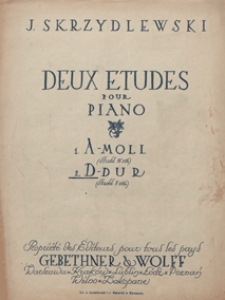 Etude : no 2 : D-dur : (Strobl V 286) : pour piano