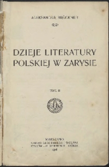 Dzieje literatury polskiej w zarysie