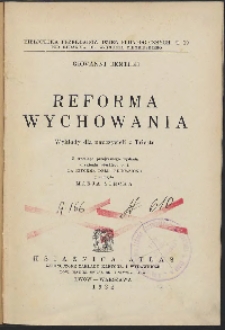 Biblioteka przekładów dzieł pedagogicznych t. 19