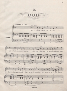 Verbum nobile : arioso Serwacego z opery : F-dur : [na baryton z tow. fortepianu] / sł. Jana Chęcińskiego