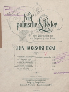 Idylla wiosenna = Fr&uuml;hlingsidylle : [pieśń] f-moll : f&uuml;r eine Singstimme mit Begleitung des Piano / Text von K. Laskowski ; ins Deutsche &uuml;bertr. von J. Guranowski