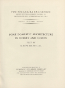 The Tuileries brochures : a series of monographs on European architecture with special reference to roofs of tile.