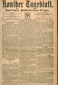 Konitzer Tageblatt.Amtliches Publikations=Organ, nr.11