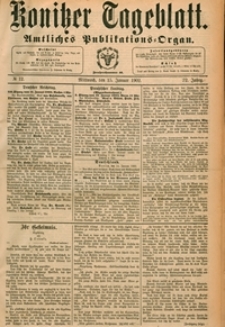 Konitzer Tageblatt.Amtliches Publikations=Organ, nr.12