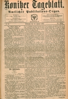 Konitzer Tageblatt.Amtliches Publikations=Organ, nr.18