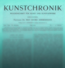 Kunstchronik : Wochenschrift für Kunst und Kunstgewerbe, 1899/1900, Jg. 11