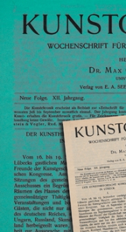 Kunstchronik : Wochenschrift für Kunst und Kunstgewerbe, 1900/1901, Jg. 12