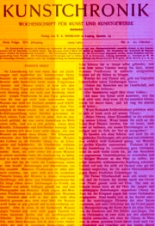 Kunstchronik : Wochenschrift für Kunst und Kunstgewerbe, 1904/1905, Jg. 16