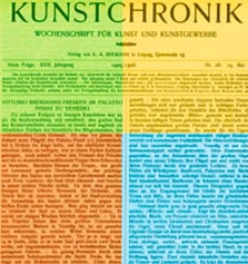 Kunstchronik : Wochenschrift für Kunst und Kunstgewerbe, 1905/1906, Jg. 17