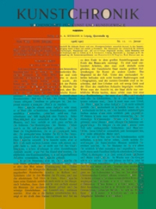 Kunstchronik : Wochenschrift für Kunst und Kunstgewerbe, 1906/1907, Jg. 18
